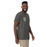 Nevada Blue & Grey Motorcycle Men's Heavyweight T-Shirt | Virginia City Motorcycle Co. - Aaria Tees Aaria Tees
