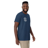 Nevada Blue & Grey Motorcycle Men's Heavyweight T-Shirt | Virginia City Motorcycle Co. - Aaria Tees Aaria Tees