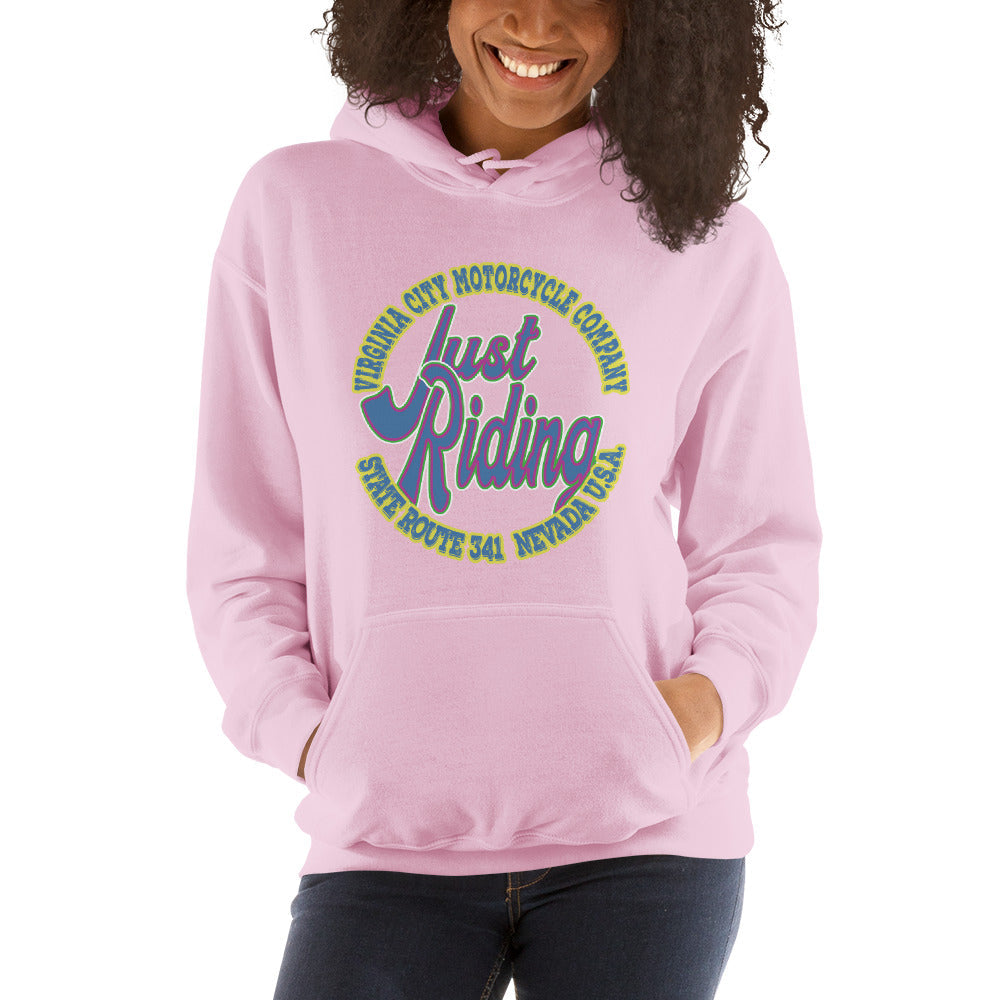 Just Riding | Virginia City Grand Prix Ladies Hoodie - Aaria Tees Aaria Tees