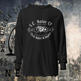 Vintage Cycle Maker's Logo Lightweight Pullover Hoodie | Virginia City Motorcycle Co. - Aaria Tees Aaria Tees