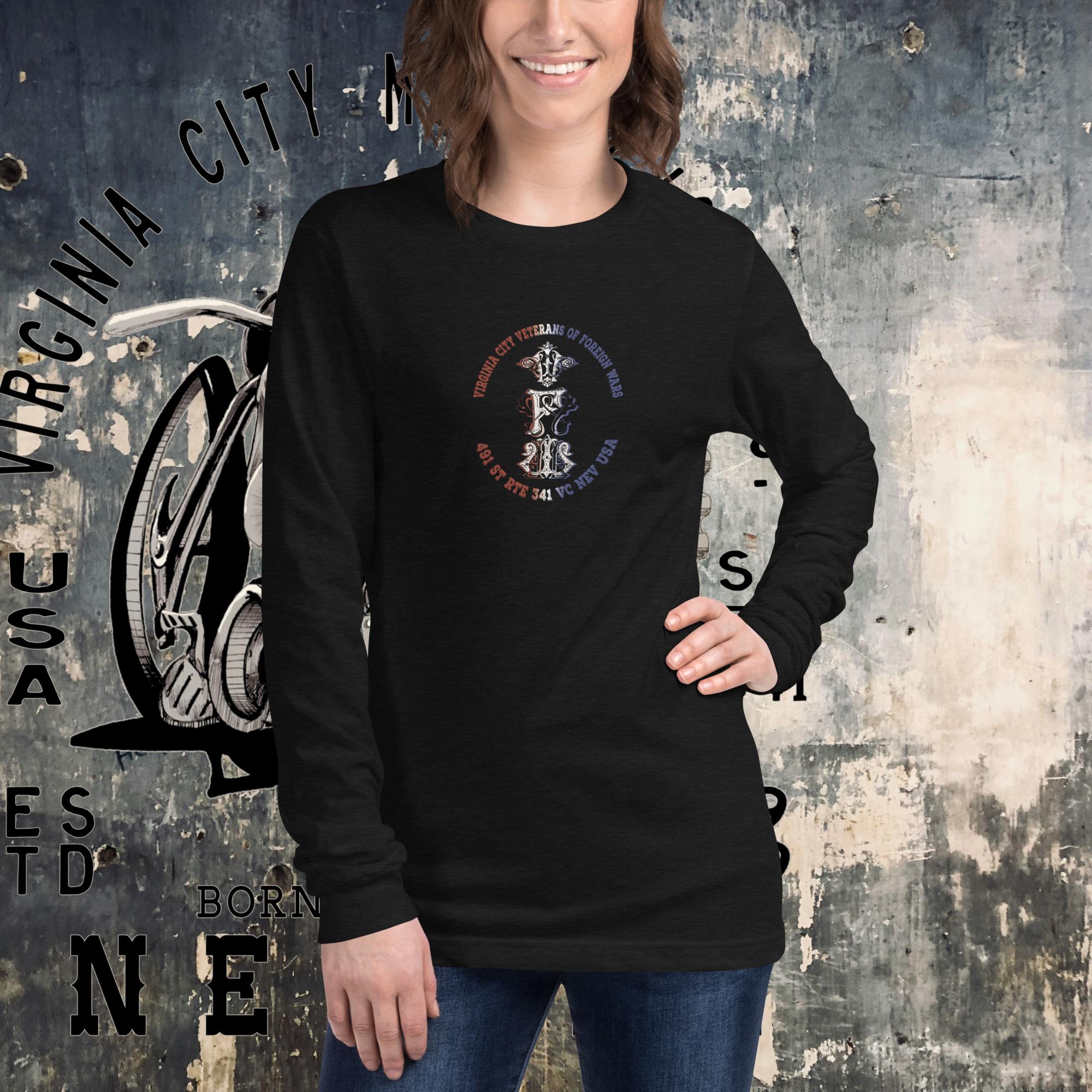 Women's Long Sleeve Skull Tee for the VC VFW - Aaria Tees Aaria Tees