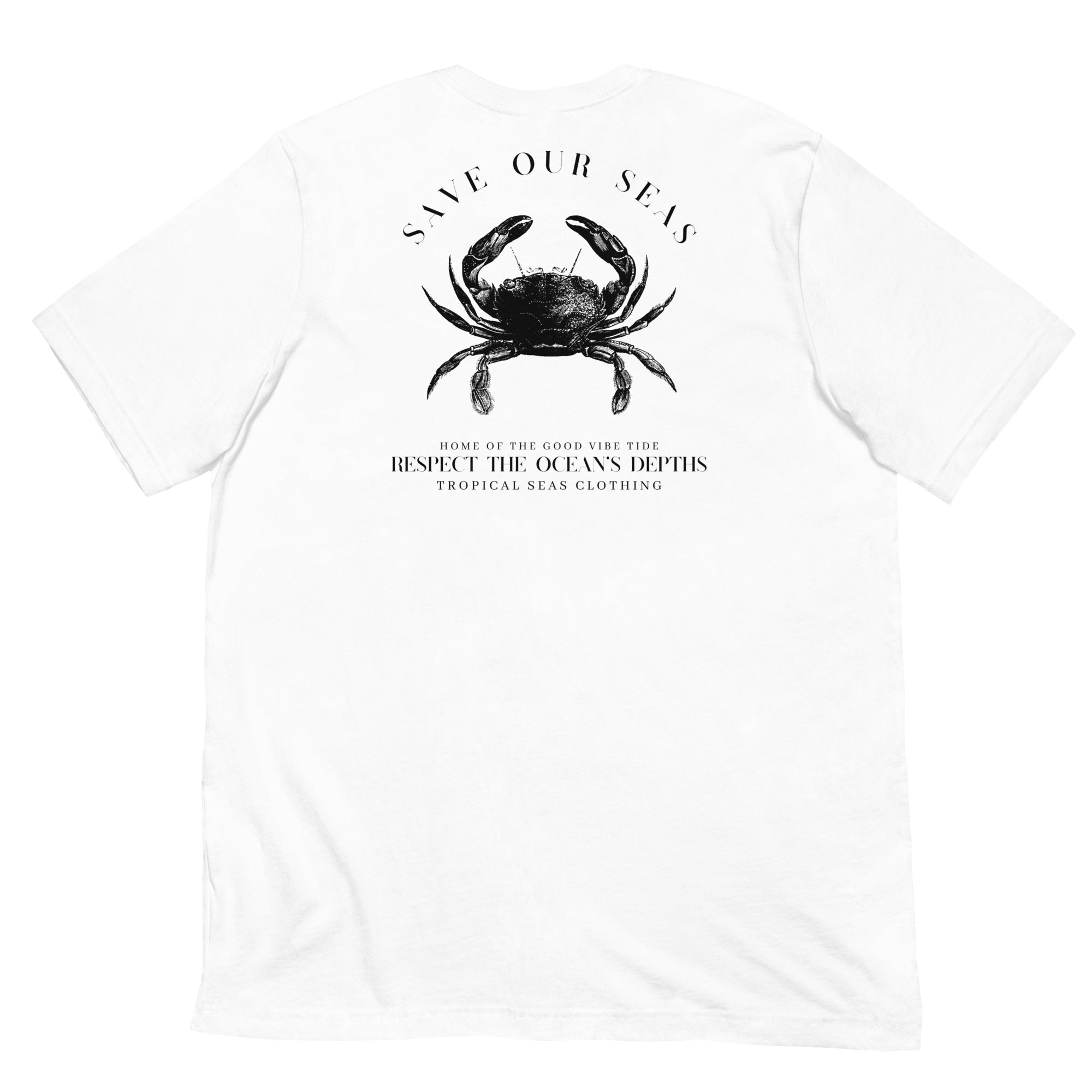 Respect the Depths Crab staple eco t-shirt - Aaria Tees Aaria Tees
