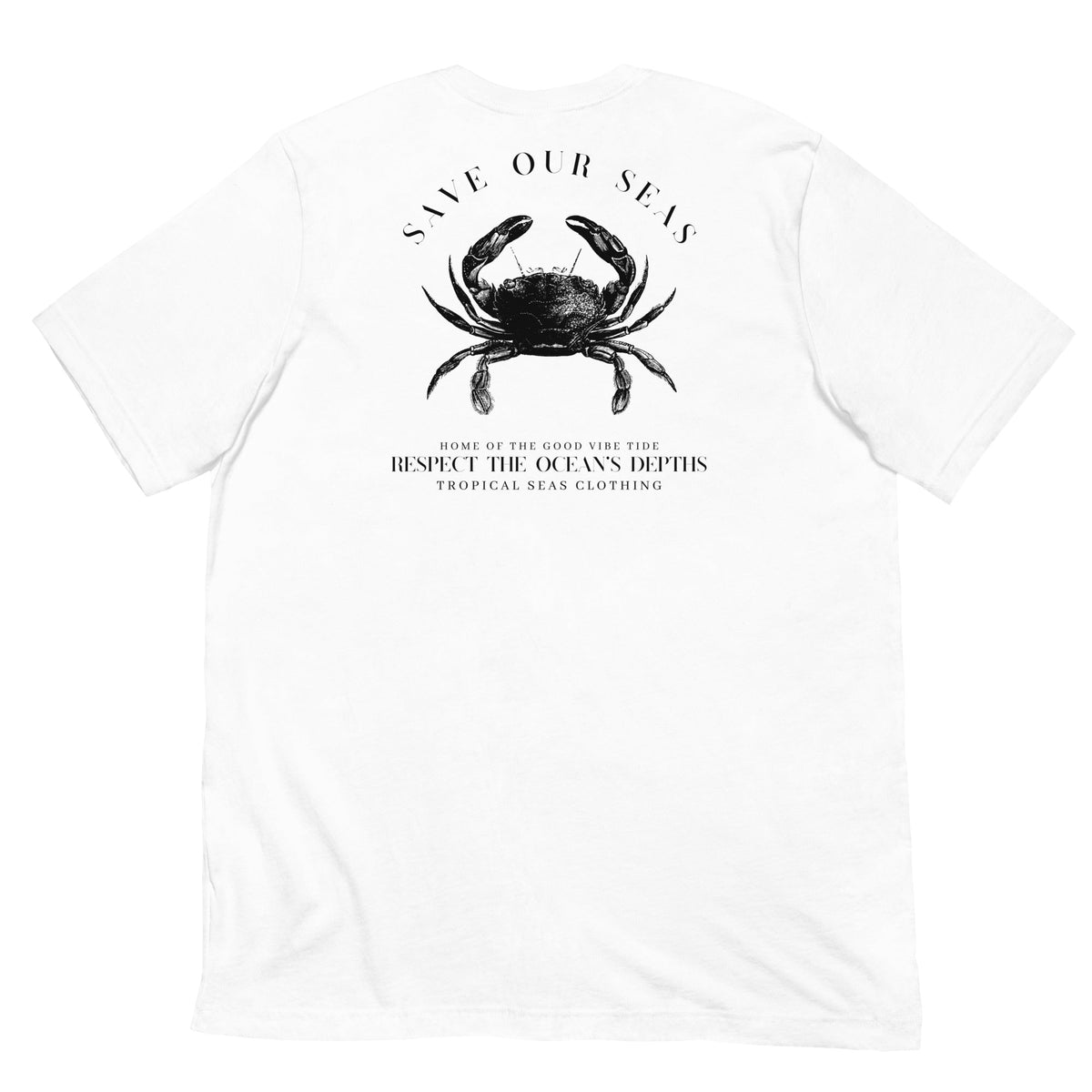 Respect the Depths Crab staple eco t-shirt - Aaria Tees