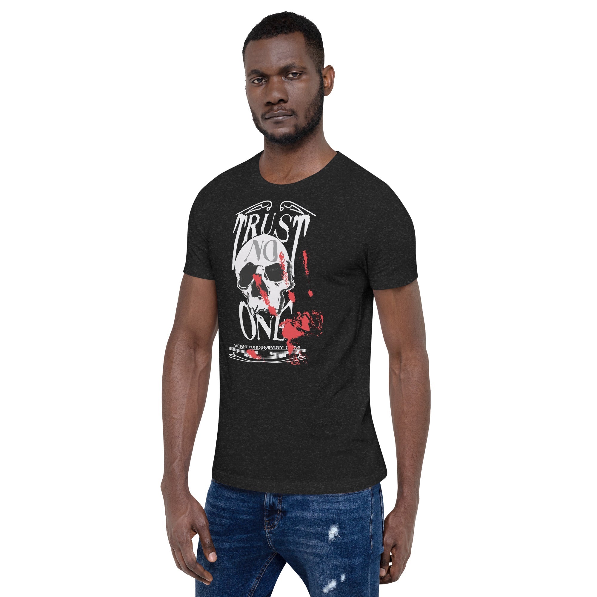Trust No One Skull T-Shirt - Edgy Graphic Tee for Men - Aaria Tees Aaria Tees
