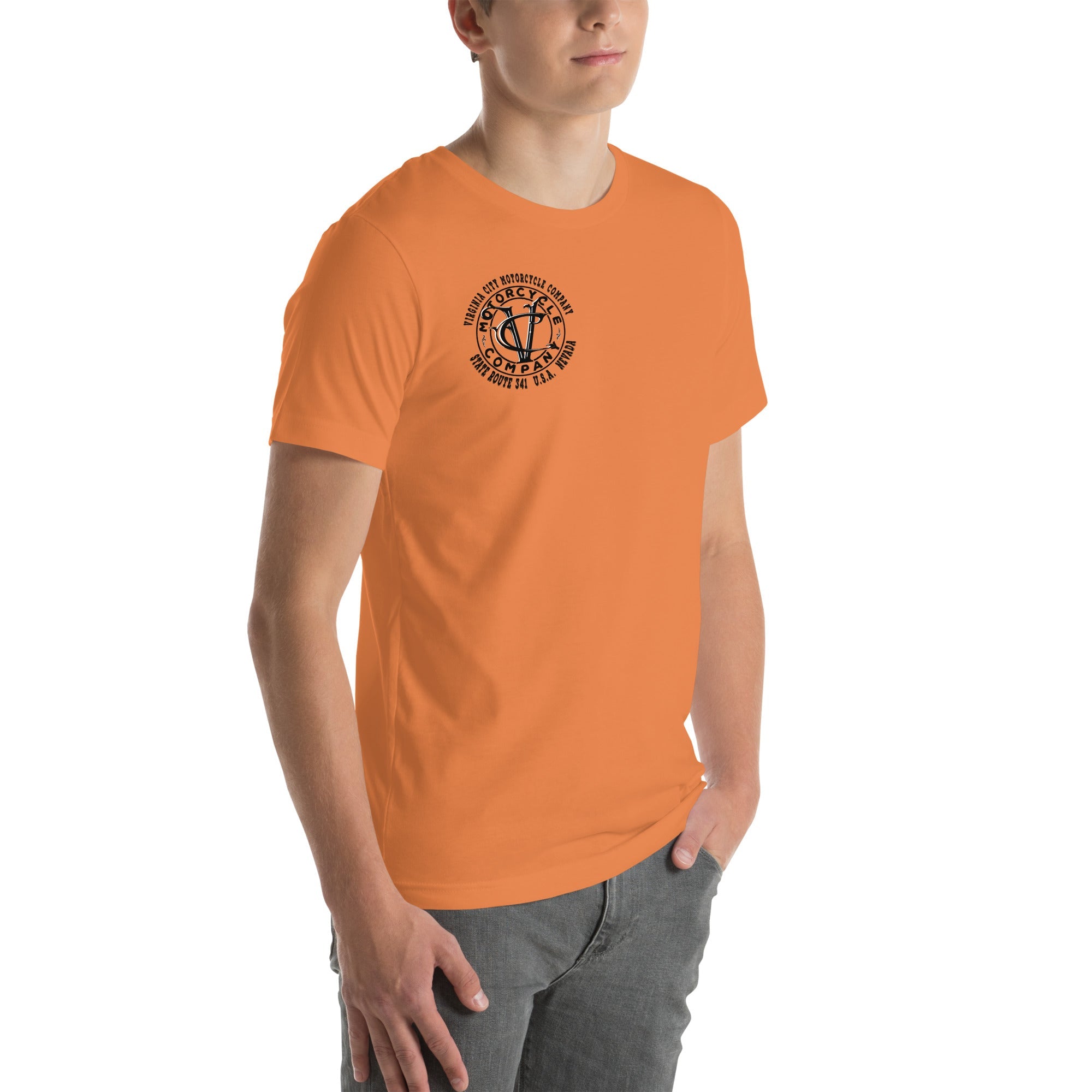 Black Hearted Gypsy Bike | Men's Motorcycle T-Shirt | VCMCo. - Aaria Tees Aaria Tees