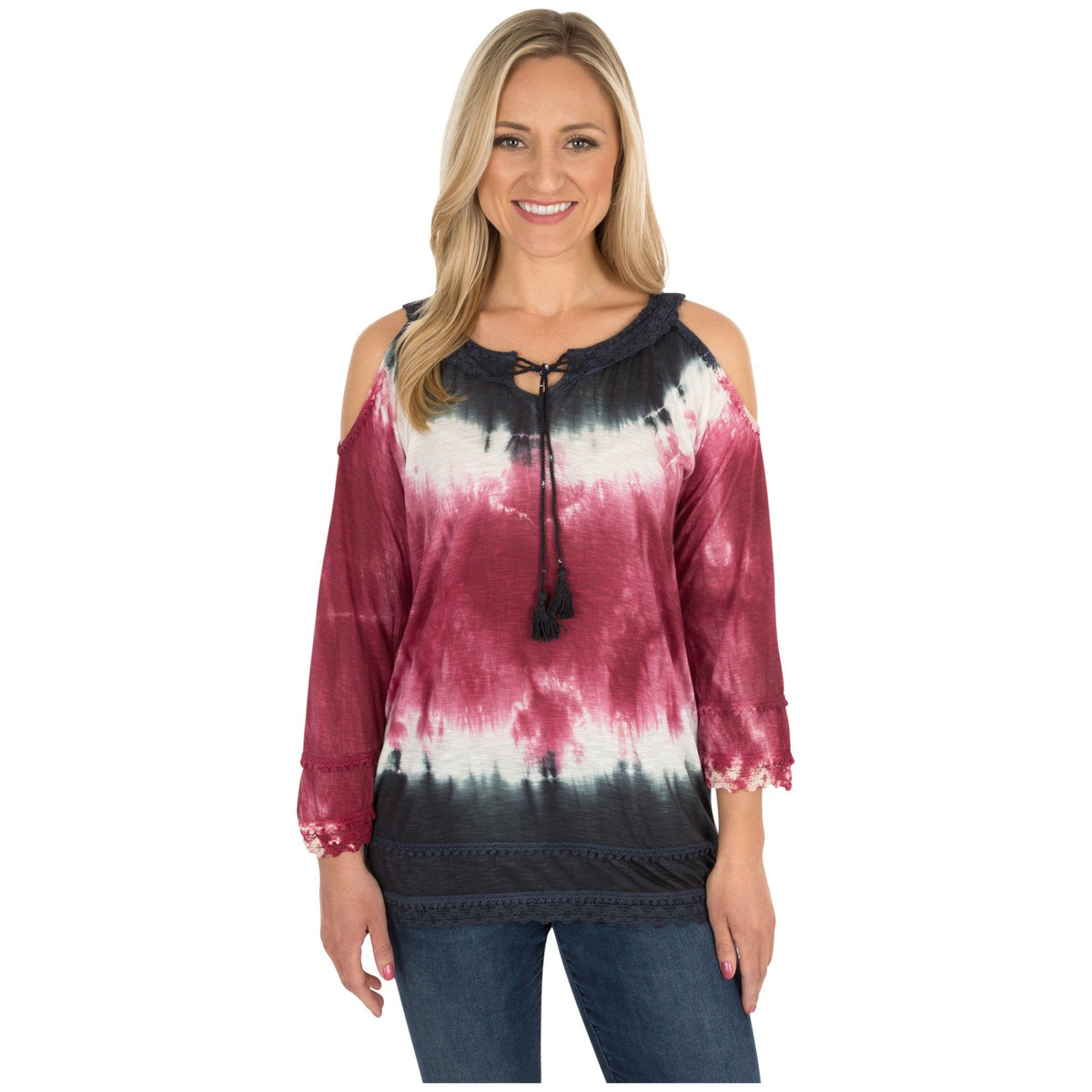 Untamed Spirit Cold Shoulder Top - Aaria Tees