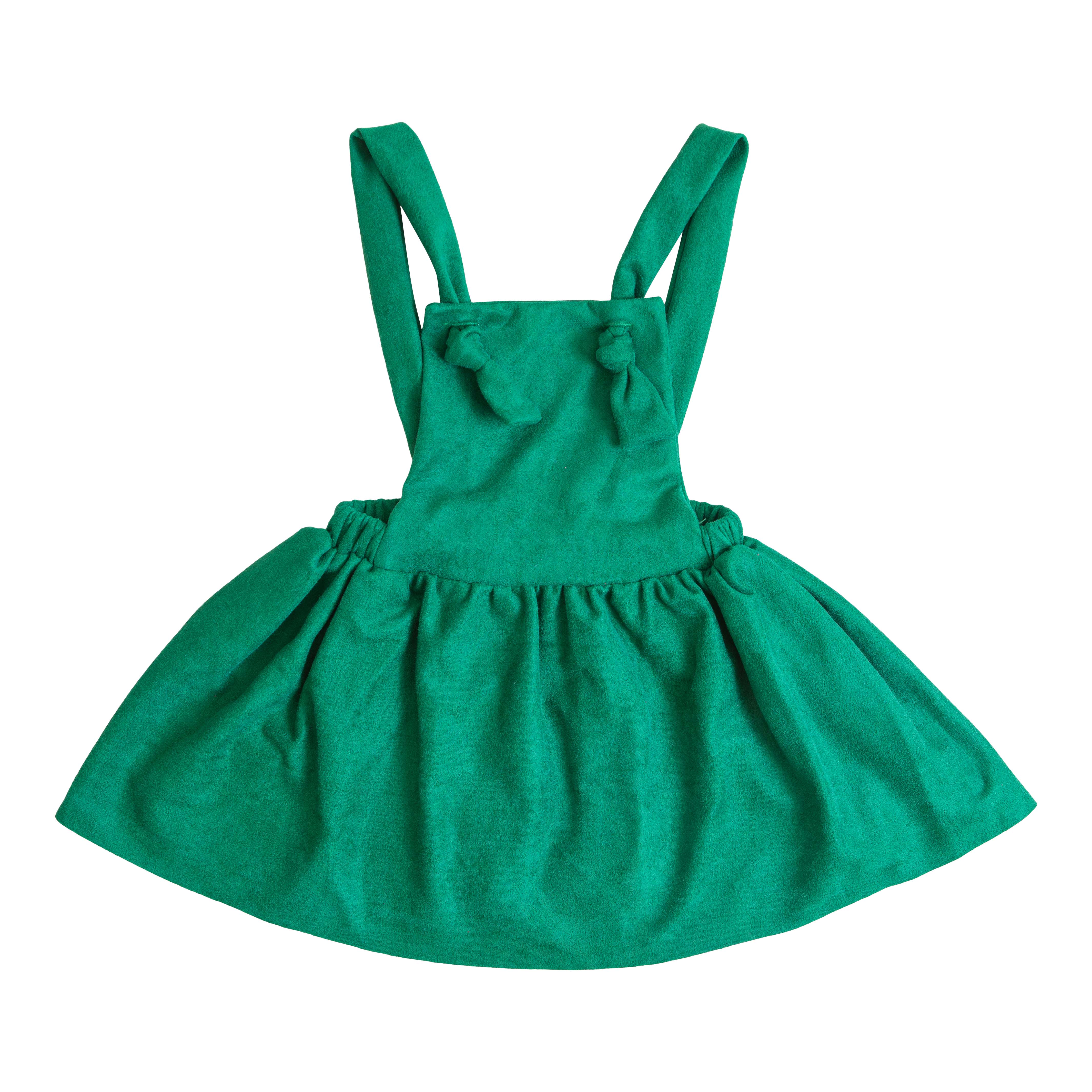 Evergreen Faux Suede Pinafore - Aaria Tees Aaria Tees