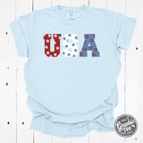 USA 90's Inspired Floral Pigment Dyed Tee Aaria Tees