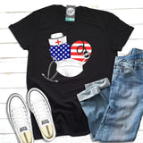 USA Nurse Heart - Unisex Tee Aaria Tees