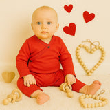 long bodysuit | scarlet red - Aaria Tees Aaria Tees