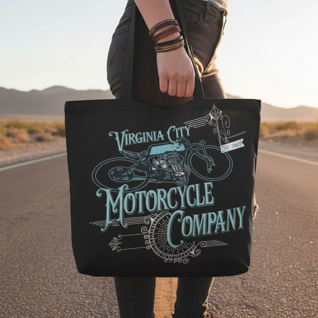 VCMCo. Victorian Bike Canvas Tote Bag - Aaria Tees