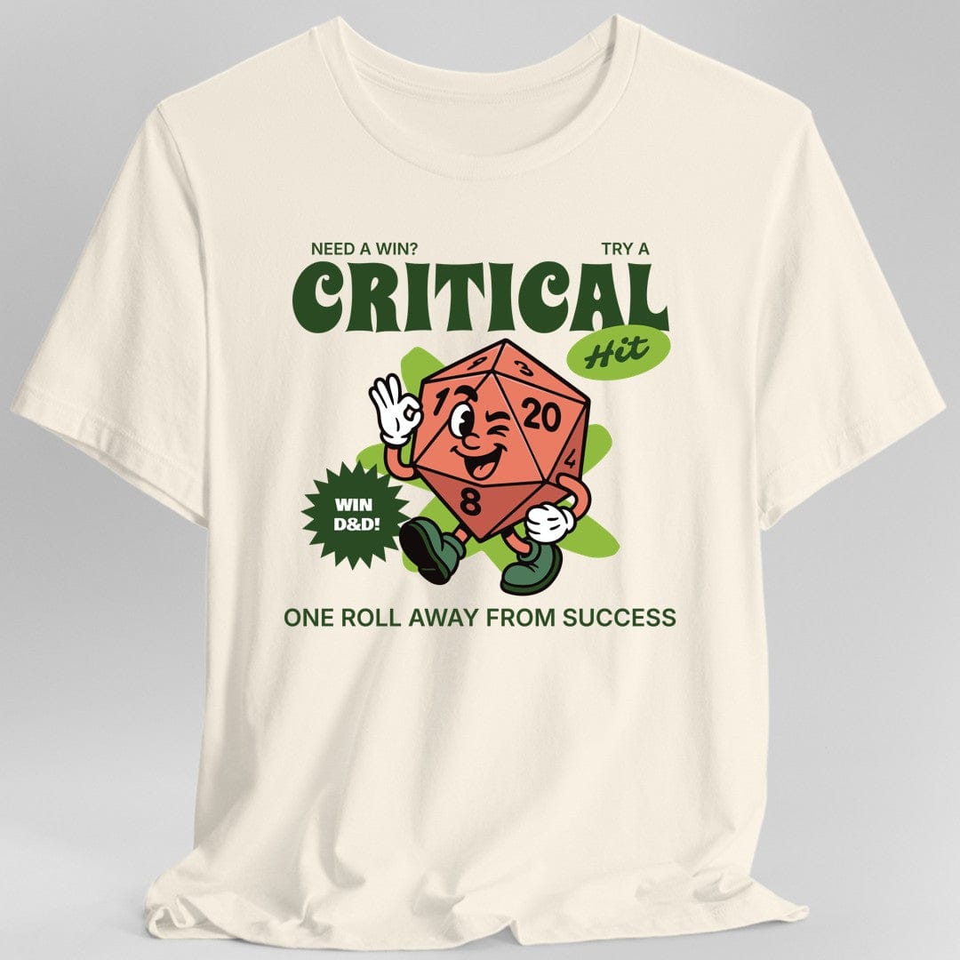 Vintage D20 Critical Hit T-Shirt - Aaria Tees Aaria Tees