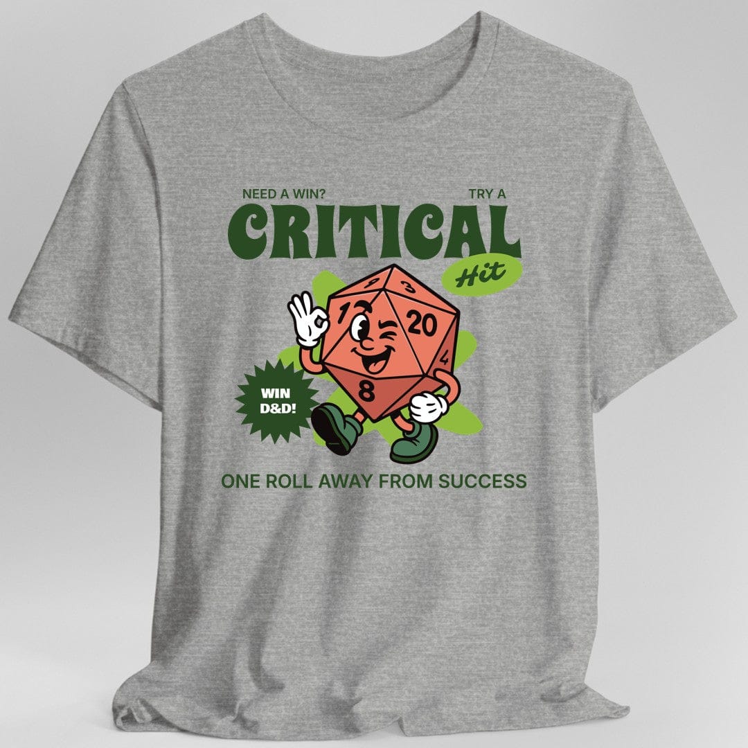 Vintage D20 Critical Hit T-Shirt - Aaria Tees Aaria Tees