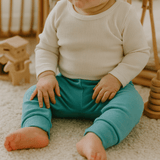 cuffed pants | vintage aqua - Aaria Tees Aaria Tees