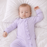 Violets Are Violet Ruffle Footie Aaria Tees