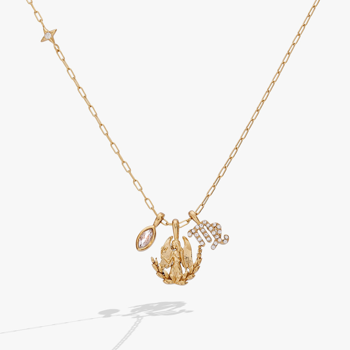 Virgo Zodiac Charm Cluster Necklace - Aaria Tees