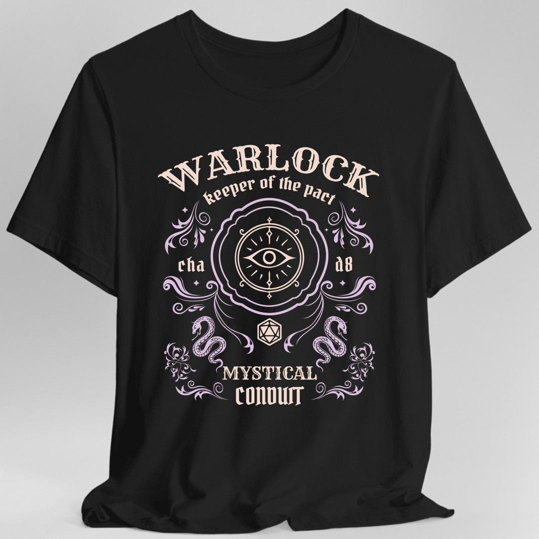 Warlock Class Vintage Label T-Shirt - Aaria Tees Aaria Tees