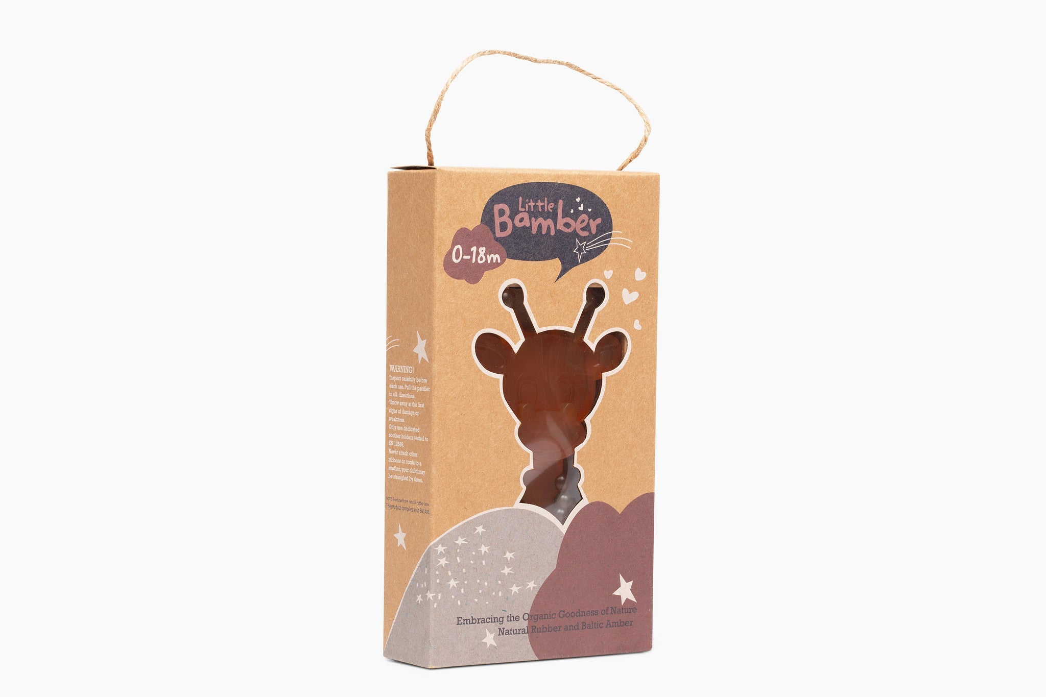 The Little Bamber - Natural Rubber & Baltic Amber Teething Toy - Aaria Tees Aaria Tees