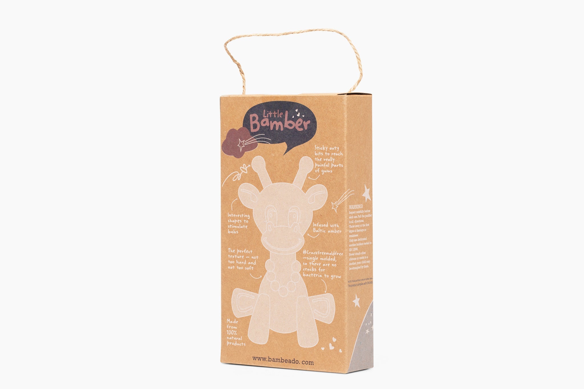 The Little Bamber - Natural Rubber & Baltic Amber Teething Toy - Aaria Tees Aaria Tees