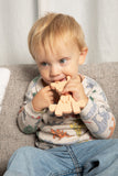 The Little Bamber - Pink - Natural Rubber & Baltic Amber Teething Toy - Aaria Tees Aaria Tees
