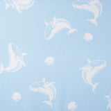 Whale Jacquard Knit Baby Blanket - Aaria Tees Aaria Tees