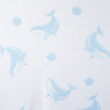Whale Jacquard Knit Baby Blanket - Aaria Tees Aaria Tees