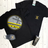 Wheat Newton Flag - Pocket Tee - Aaria Tees Aaria Tees