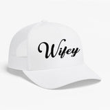 Embroidered Wifey Trucker Hat – Classic Mesh Cap for Wedding or Anniversary - Aaria Tees Aaria Tees