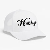 Embroidered Hubby Trucker Hat – Classic Mesh Cap for Wedding or Anniversary - Aaria Tees Aaria Tees