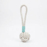 Natural White Tug Rope Toy | Handcrafted Aaria Tees