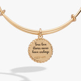 Wife 'True Love Stories Never Have Endings' Charm Bangle - Aaria Tees Aaria Tees