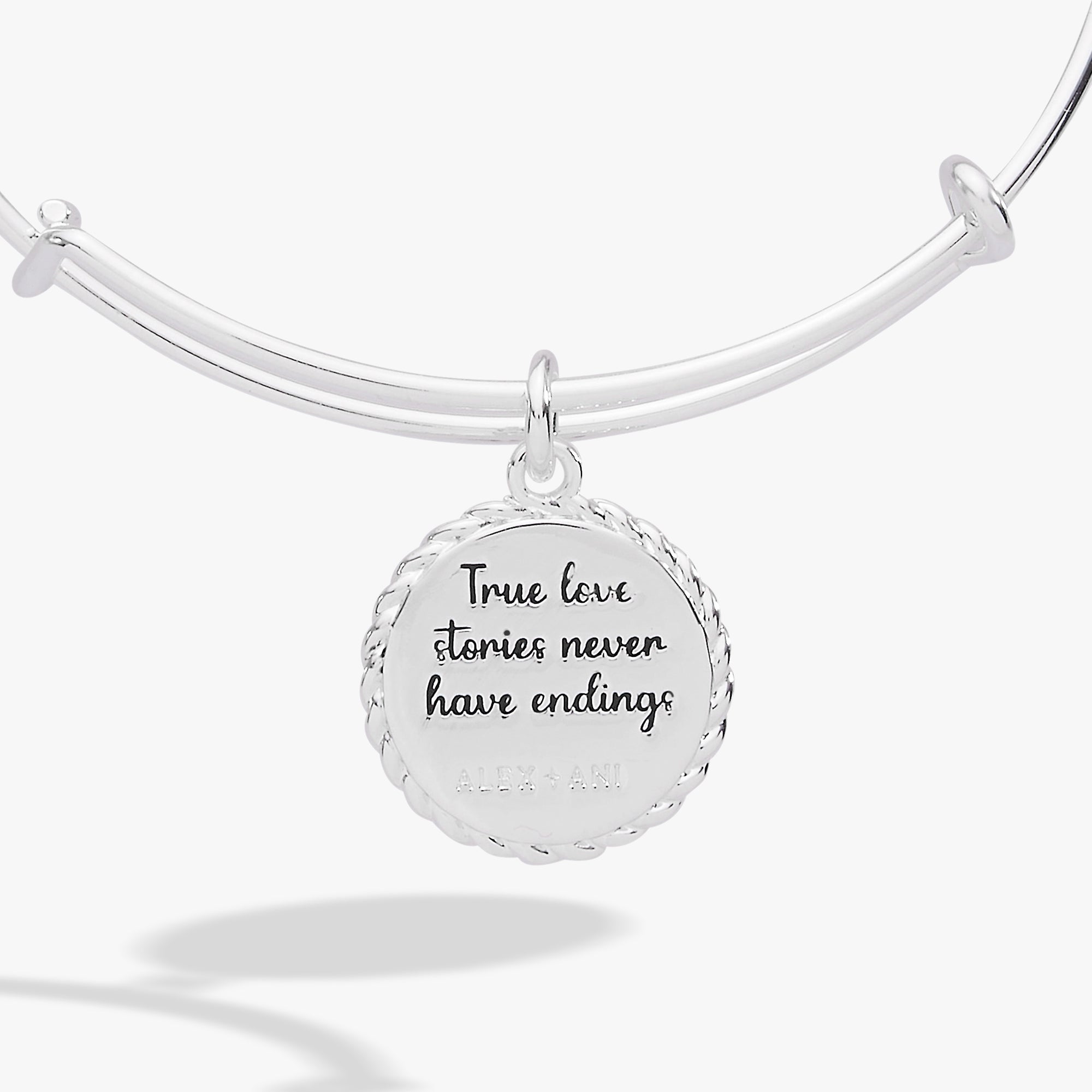 Wife 'True Love Stories Never Have Endings' Charm Bangle - Aaria Tees Aaria Tees