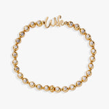 Wife Elongated Crystal Stretch Bracelet - Aaria Tees Aaria Tees
