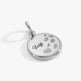 Wife Flower Disc Charm - Aaria Tees Aaria Tees