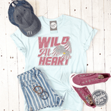 Wild At Heart Crew Neck Tee Aaria Tees