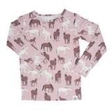 Wild Horses Big Kid Pajama Set Aaria Tees