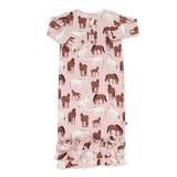 Wild Horses Ruffle Gown Aaria Tees