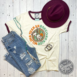 Wilder Than An 8 Second Ride Short Sleeve Ringer Tee Aaria Tees