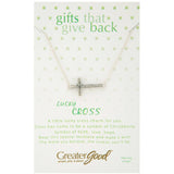 Wish You Well Cross Sterling Necklace - Aaria Tees Aaria Tees