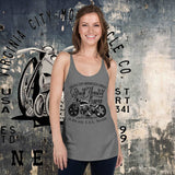 Black Hearted Gypsy Women's Racerback Tank Top | Biker Lifestyle Apparel - Aaria Tees Aaria Tees