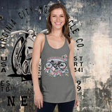 Vintage Racer #9 Women's Racerback Motorcycle Tank - Aaria Tees Aaria Tees