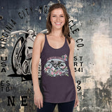 Vintage Racer #9 Women's Racerback Motorcycle Tank - Aaria Tees Aaria Tees
