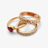 The Wizard of Oz™ "There's No Place Like Home" Ring Set of 3 - Aaria Tees Aaria Tees