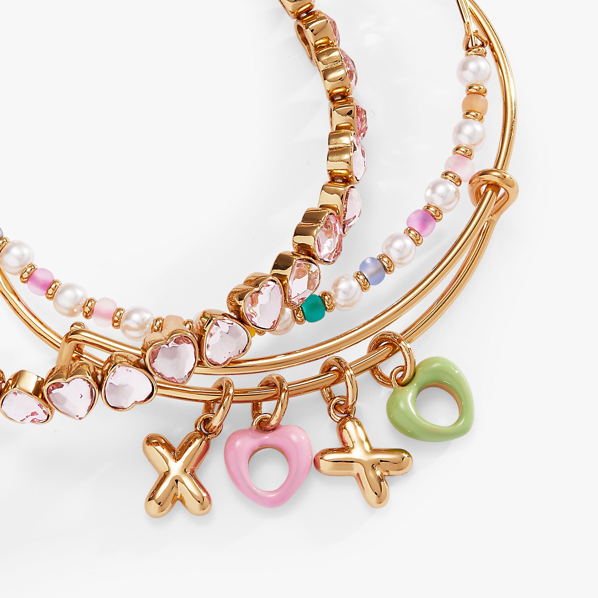 XOXO Bracelet Set of 3 - Aaria Tees Aaria Tees