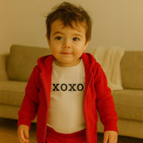 long sleeve graphic bodysuit | xoxo - Aaria Tees Aaria Tees