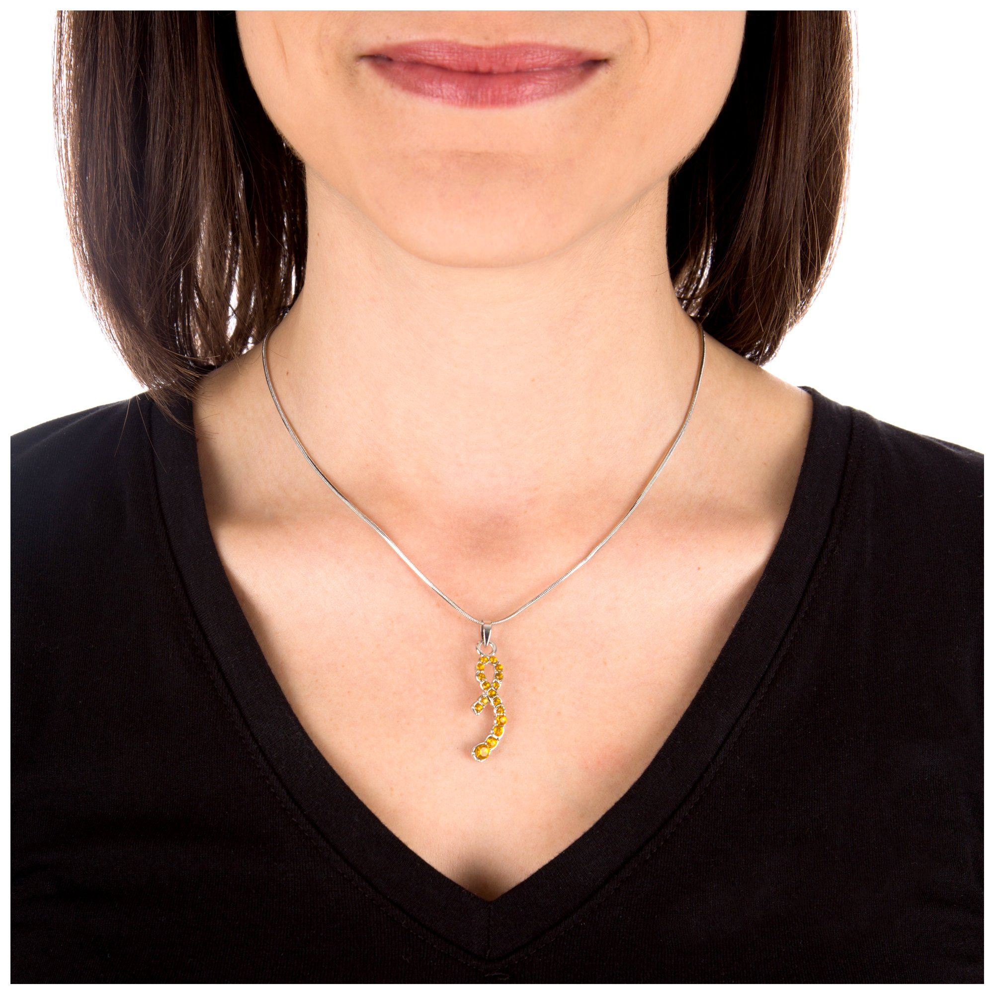 Yellow Ribbon Journey Necklace - Aaria Tees Aaria Tees