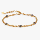 Yin Yang Curb Chain Bracelet - Aaria Tees Aaria Tees