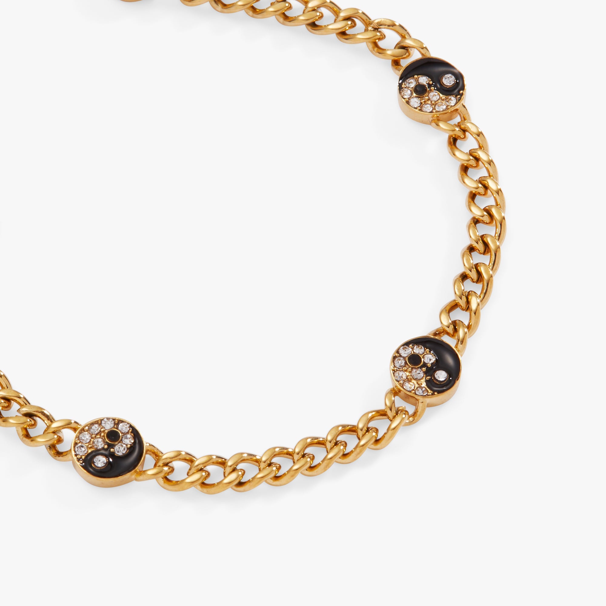 Yin Yang Curb Chain Bracelet - Aaria Tees Aaria Tees