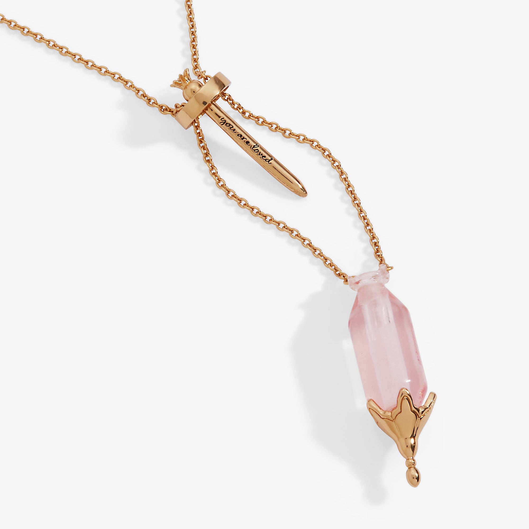 'You Are Loved' Potion Bottle Slider Necklace - Aaria Tees Aaria Tees