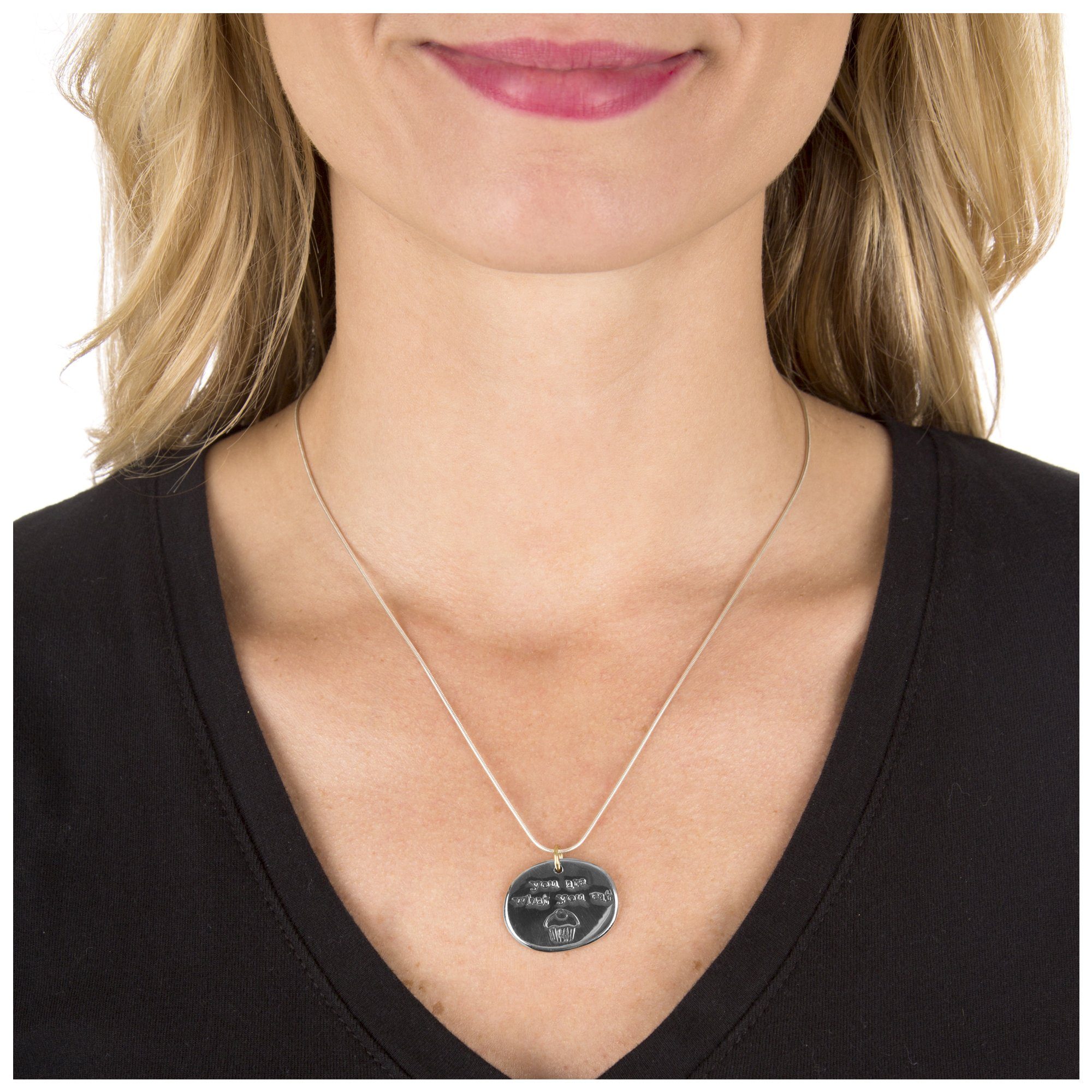 You Are What You Eat Necklace - Aaria Tees Aaria Tees